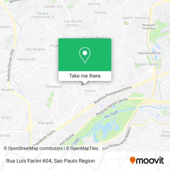 Rua Luís Facini 604 map