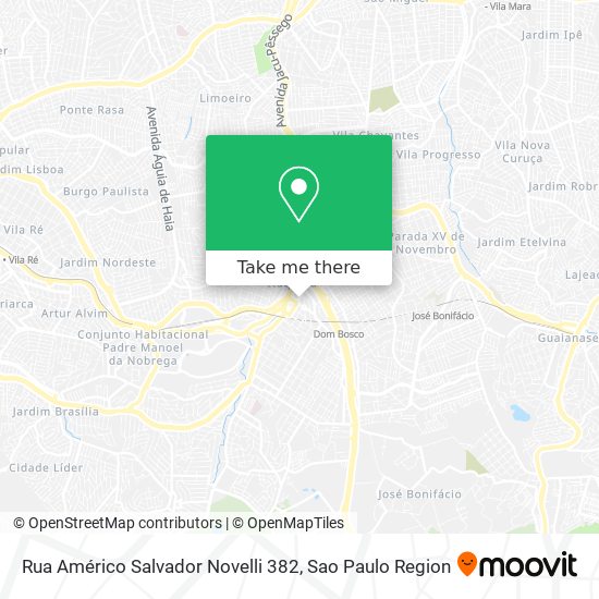 Mapa Rua Américo Salvador Novelli 382