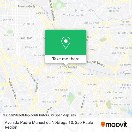 Avenida Padre Manuel da Nóbrega 10 map