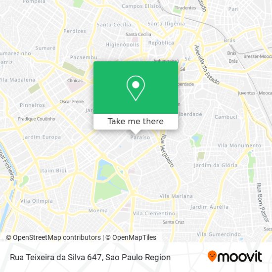 Rua Teixeira da Silva 647 map