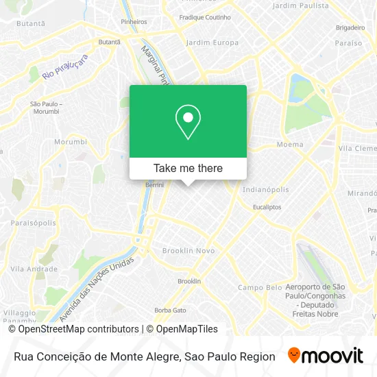 Rua Conceição de Monte Alegre map