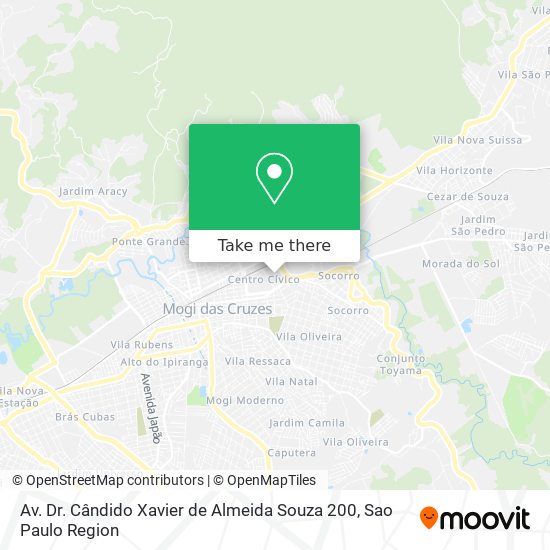 Mapa Av. Dr. Cândido Xavier de Almeida Souza 200