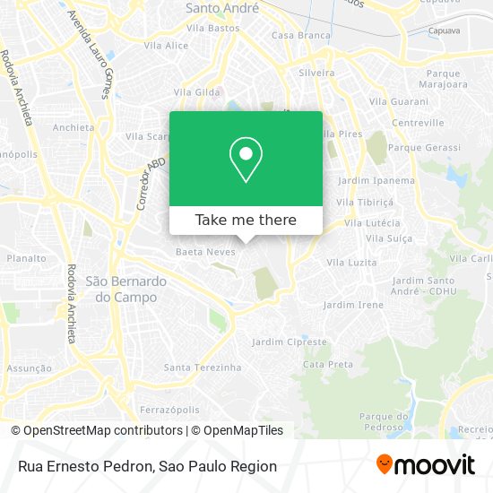 Rua Ernesto Pedron map