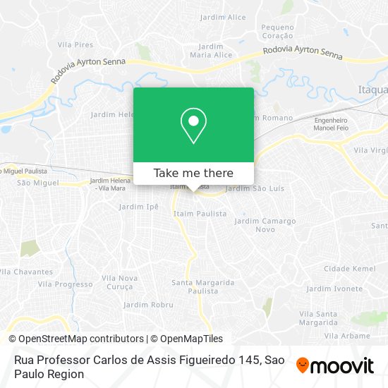 Mapa Rua Professor Carlos de Assis Figueiredo 145