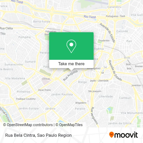 Rua Bela Cintra map
