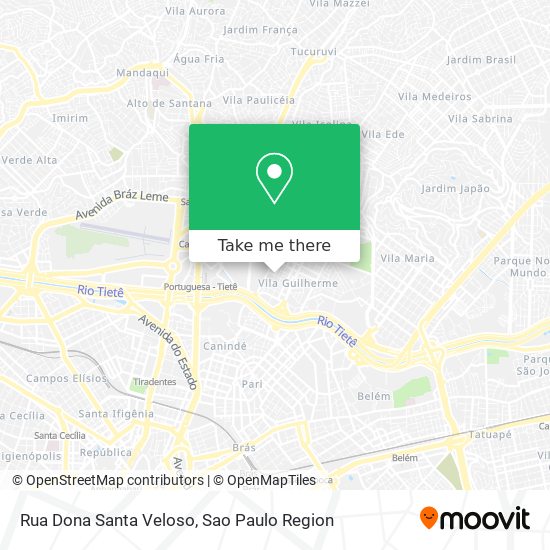 Mapa Rua Dona Santa Veloso
