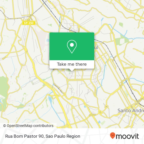 Mapa Rua Bom Pastor 90