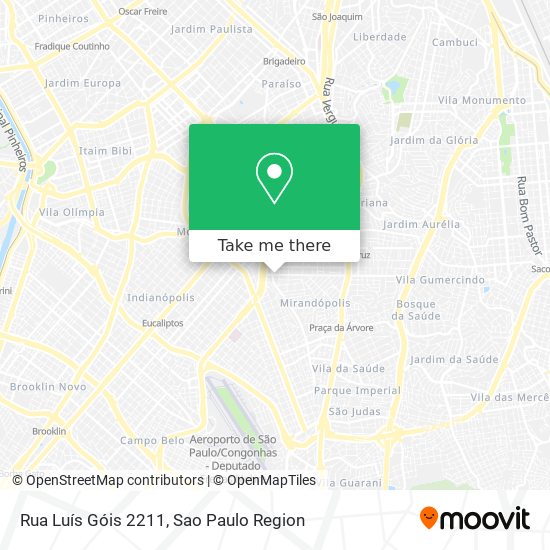 Mapa Rua Luís Góis 2211