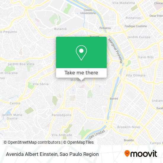 Mapa Avenida Albert Einstein