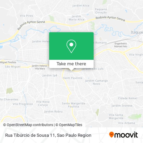 Mapa Rua Tibúrcio de Sousa 11