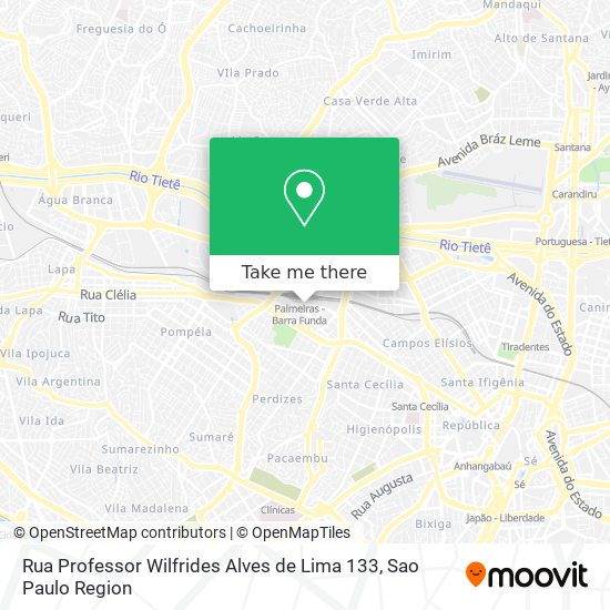 Rua Professor Wilfrides Alves de Lima 133 map