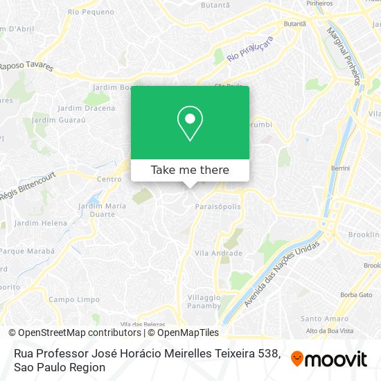 Rua Professor José Horácio Meirelles Teixeira 538 map