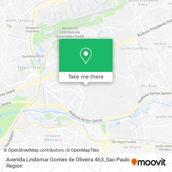 Mapa Avenida Lindomar Gomes de Oliveira 463