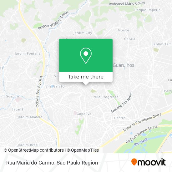 Mapa Rua Maria do Carmo