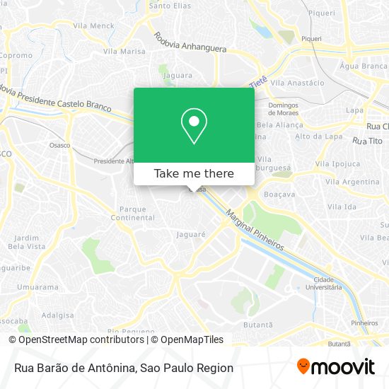 Rua Barão de Antônina map