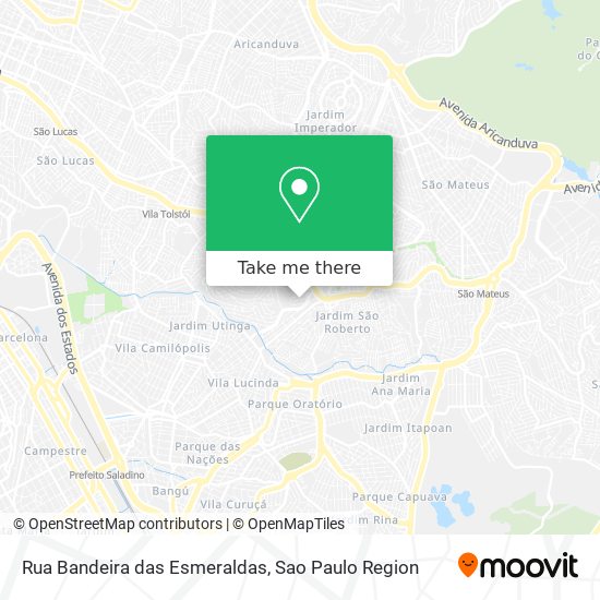 Rua Bandeira das Esmeraldas map