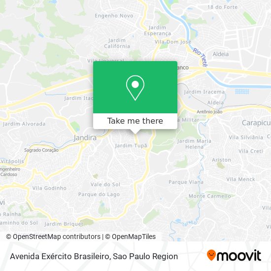 Avenida Exército Brasileiro map