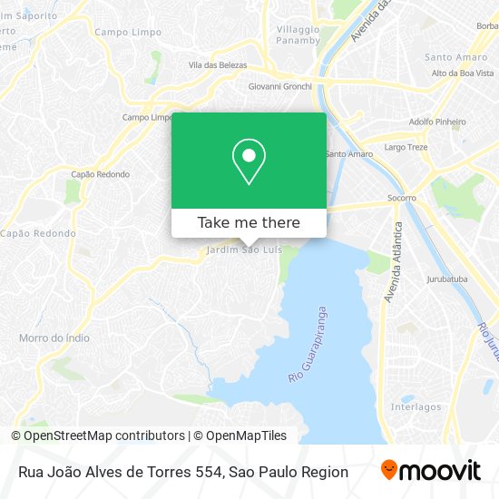 Rua João Alves de Torres 554 map