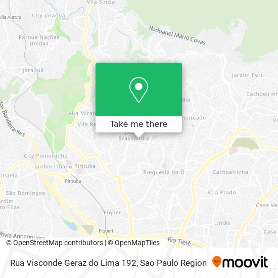 Mapa Rua Visconde Geraz do Lima 192