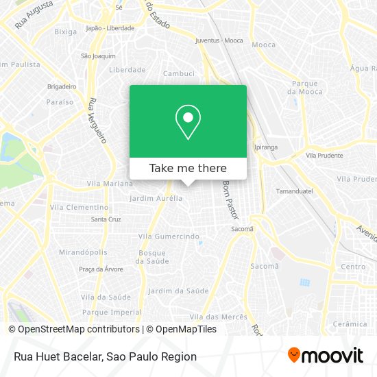 Mapa Rua Huet Bacelar