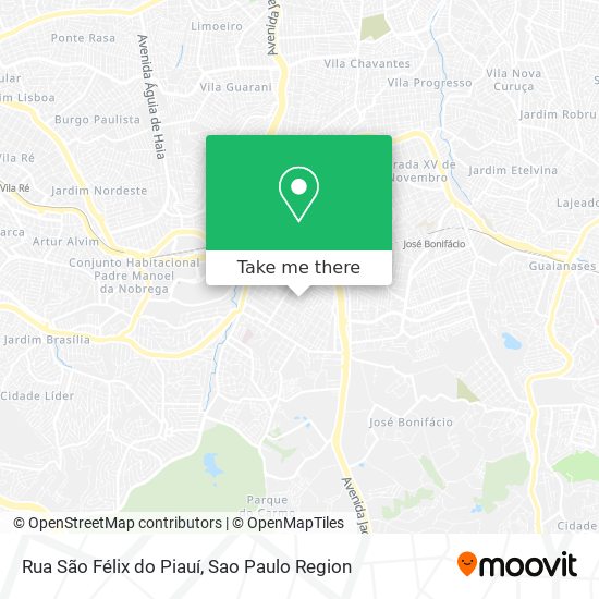 Mapa Rua São Félix do Piauí