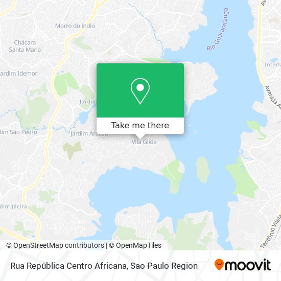 Rua República Centro Africana map