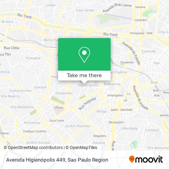 Avenida Higienópolis 449 map