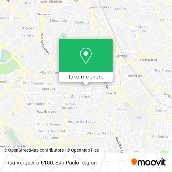 Mapa Rua Vergueiro 6100