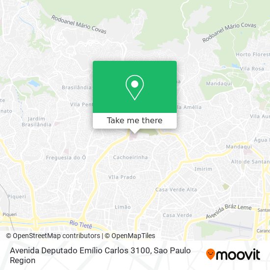 Avenida Deputado Emílio Carlos 3100 map