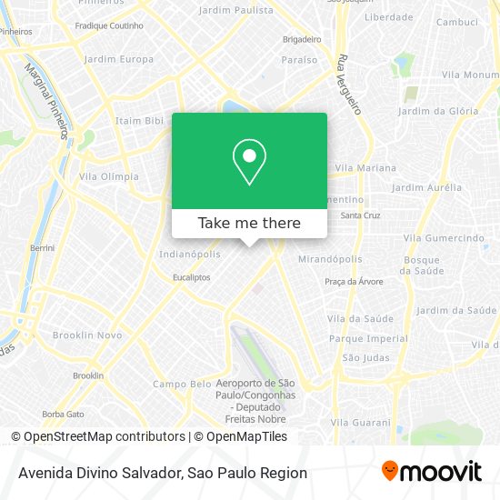 Mapa Avenida Divino Salvador