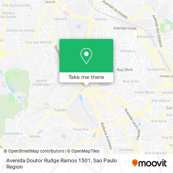 Avenida Doutor Rudge Ramos 1501 map