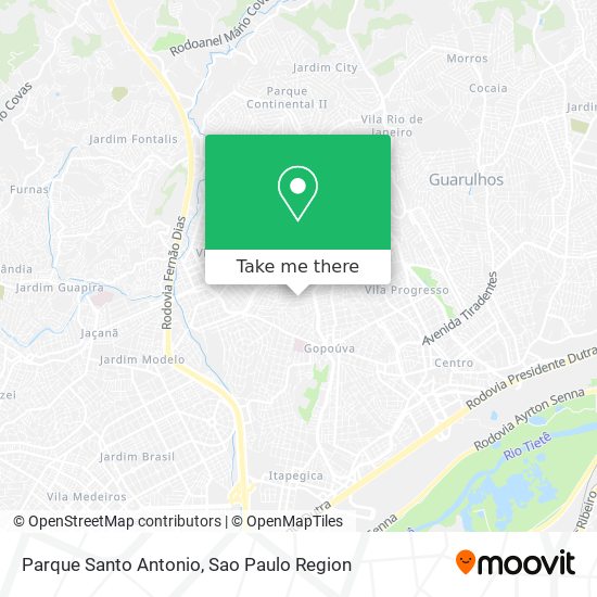 Parque Santo Antonio map