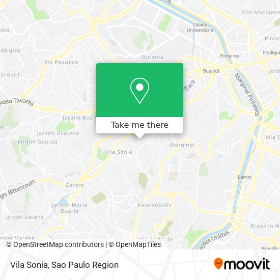 Vila Sonia map