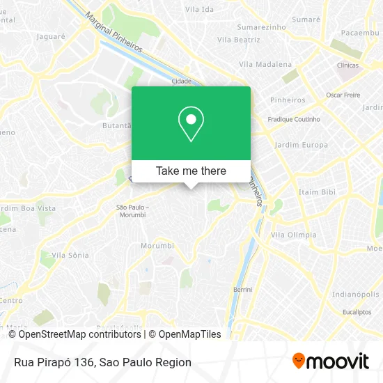 Rua Pirapó 136 map