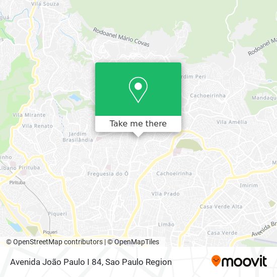 Mapa Avenida João Paulo I 84