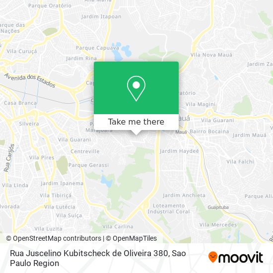 Rua Juscelino Kubitscheck de Oliveira 380 map