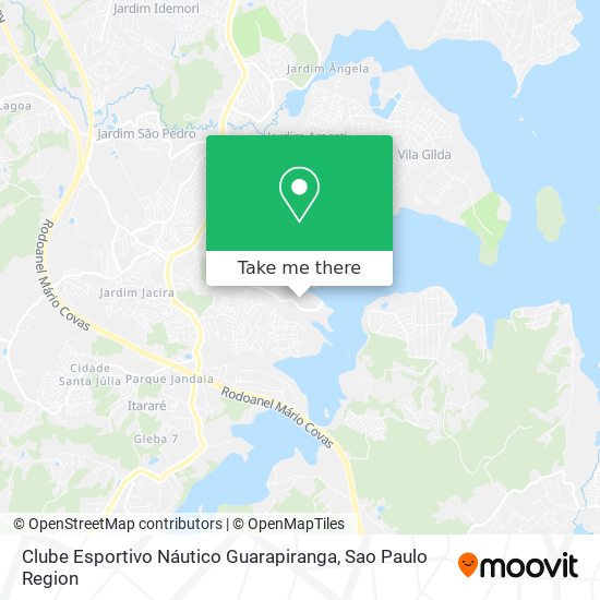 Mapa Clube Esportivo Náutico Guarapiranga