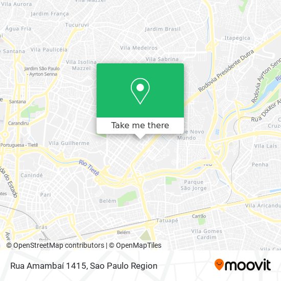 Rua Amambaí 1415 map