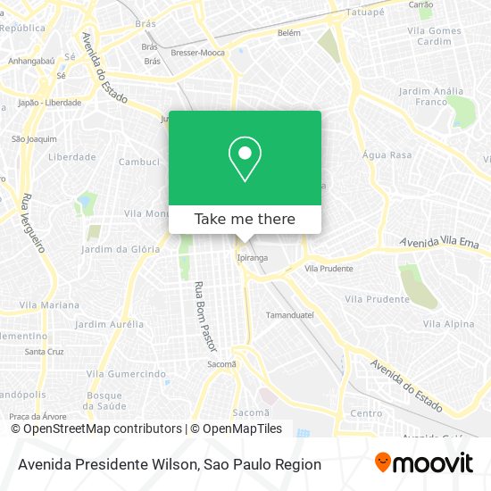 Mapa Avenida Presidente Wilson