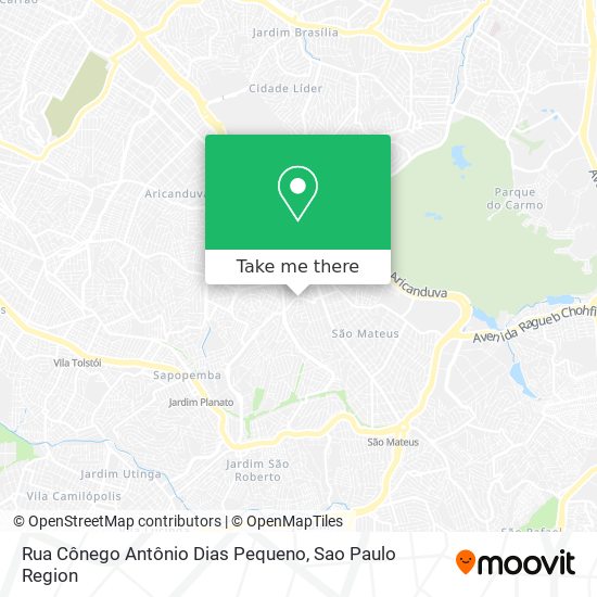 Rua Cônego Antônio Dias Pequeno map