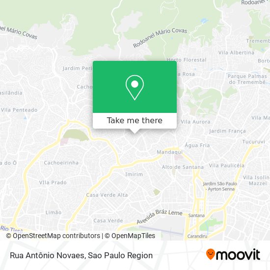 Rua Antônio Novaes map