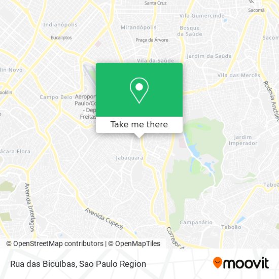 Rua das Bicuíbas map