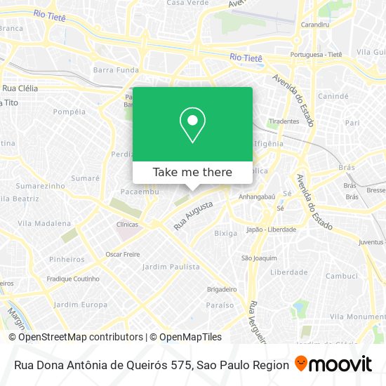 Rua Dona Antônia de Queirós 575 map