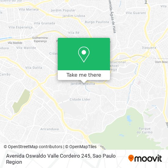 Avenida Oswaldo Valle Cordeiro 245 map