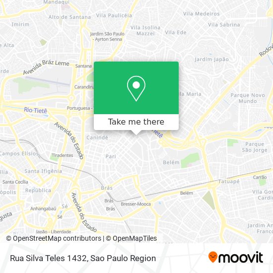 Mapa Rua Silva Teles 1432