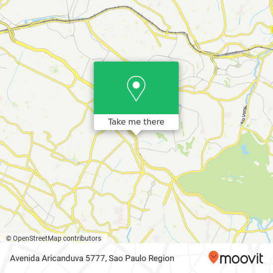 Mapa Avenida Aricanduva 5777