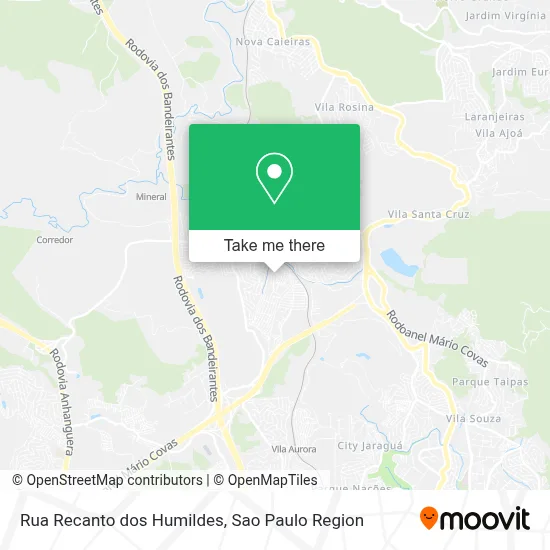 Rua Recanto dos Humildes map
