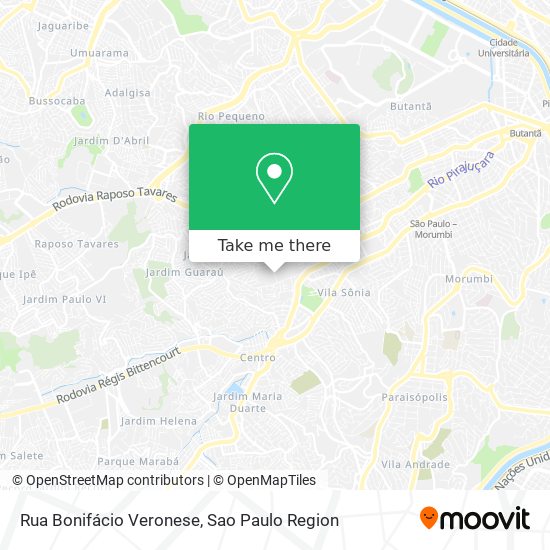 Rua Bonifácio Veronese map