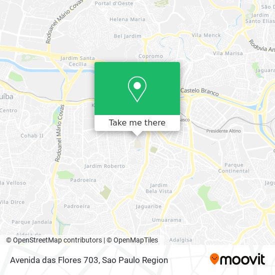 Mapa Avenida das Flores 703