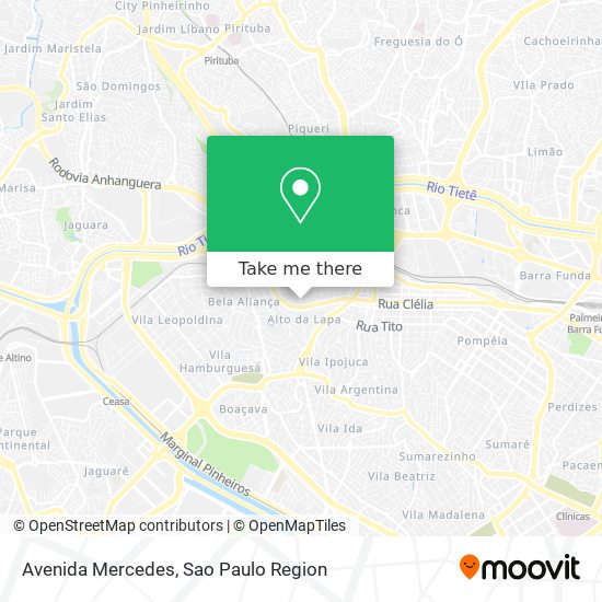 Mapa Avenida Mercedes